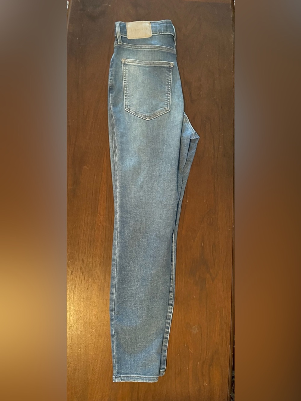Everlane Way High Skinny Jean Crop in Light Blue Wash